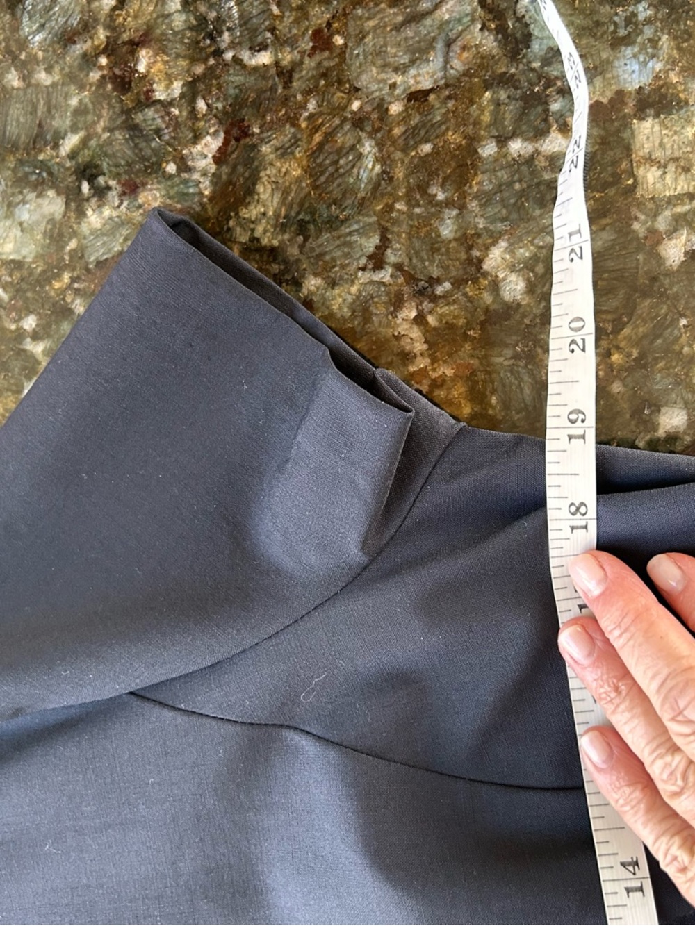 NWOT Quince Italian Wool short Sleeve Dress. Breathable. Navy. Sz 14 - Picture 9 of 11